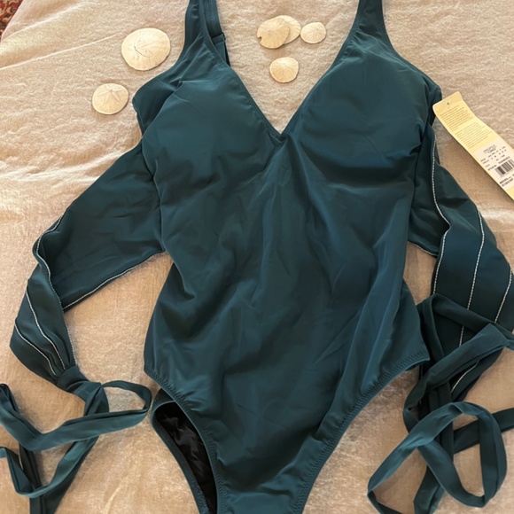 Profile by gottex NWT one piece swimsuit size 8 color teal - Picture 8 of 12